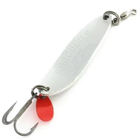 Luhr Jensen Krocodile DIE #3, білий жемчуг з рожевим оттенком, 14 г, блесна коливалка (колебалка) #9082