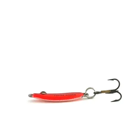 Northland Forage Minnow Jigging Spoon (світиться в темряві), червоний/рожевий, 3 г, блесна коливалка (колебалка) #9083