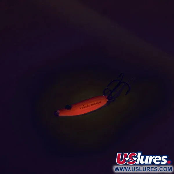  Northland Forage Minnow Jigging Spoon (світиться в темряві), червоний/рожевий, 3 г, блесна коливалка (колебалка) #9083