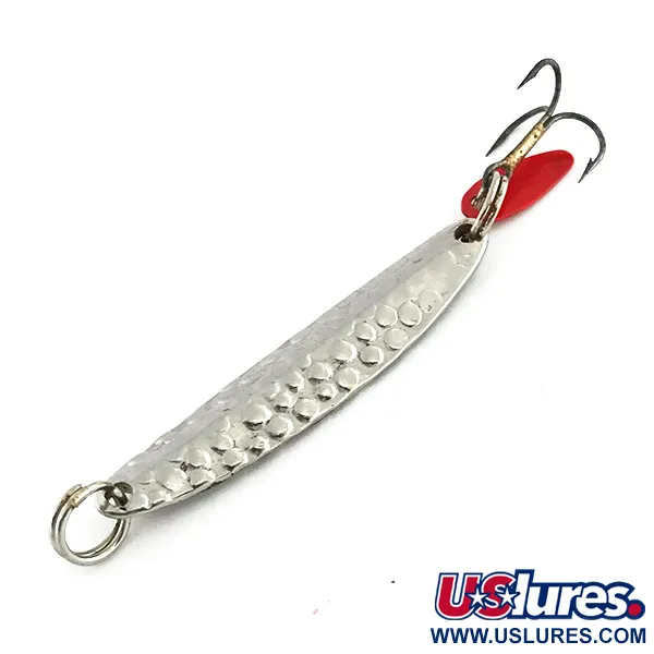 Bay de Noc Swedish Pimple, карбований нікель/чорний/червоний, 6 г, блесна коливалка (колебалка) #9084