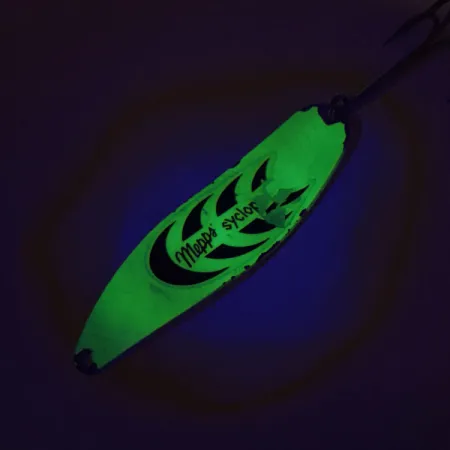 Mepps Syclops 3, Шартрез/срібло, 26 г, блесна коливалка (колебалка) #9090