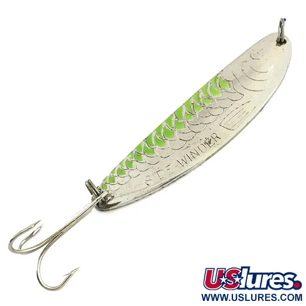 Acme Side-Winder, нікель/зелений, 14 г, блесна коливалка (колебалка) #9097