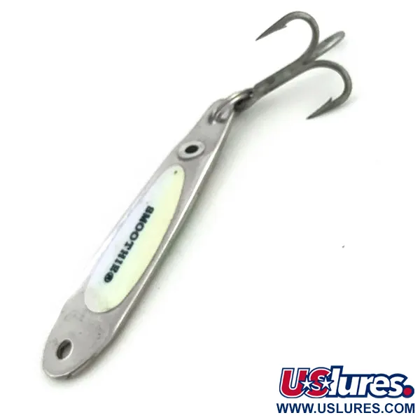 Hopkins Smoothie (світиться в темряві), нікель/зелений/, 21 г, блесна коливалка (колебалка) #9104