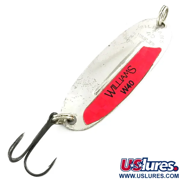  Williams Wabler W40, срібло/покриття шаром справжнього серебра, 7 г, блесна коливалка (колебалка) #9118