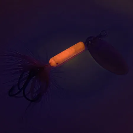 Yakima Bait Worden’s Original Rooster Tail UV (світиться в ультрафіолеті), срібло/рожевий UV - світиться в ультрафіолеті, 7 г, блешня оберталка (вертушка) #9121