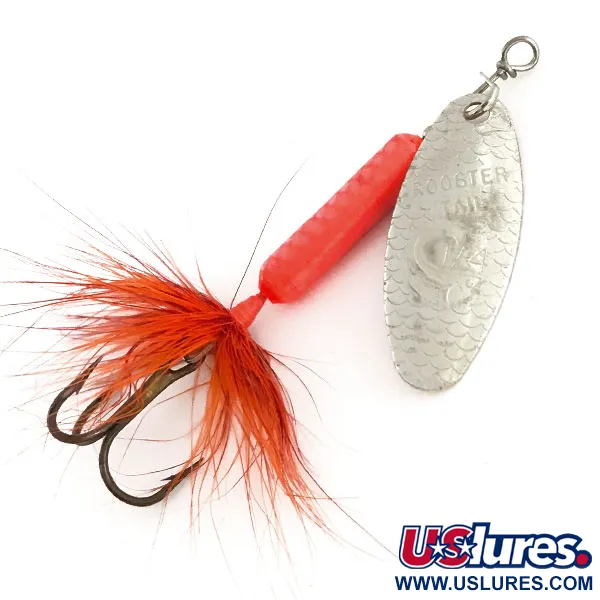 Yakima Bait Worden’s Original Rooster Tail UV (світиться в ультрафіолеті), срібло/рожевий UV - світиться в ультрафіолеті, 7 г, блешня оберталка (вертушка) #9121