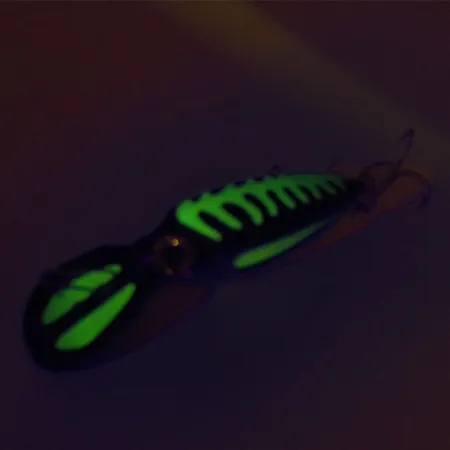 The Producers Willy's Worm UV (світиться в ультрафіолеті), чорний/зелений, 8 г, воблер #9129