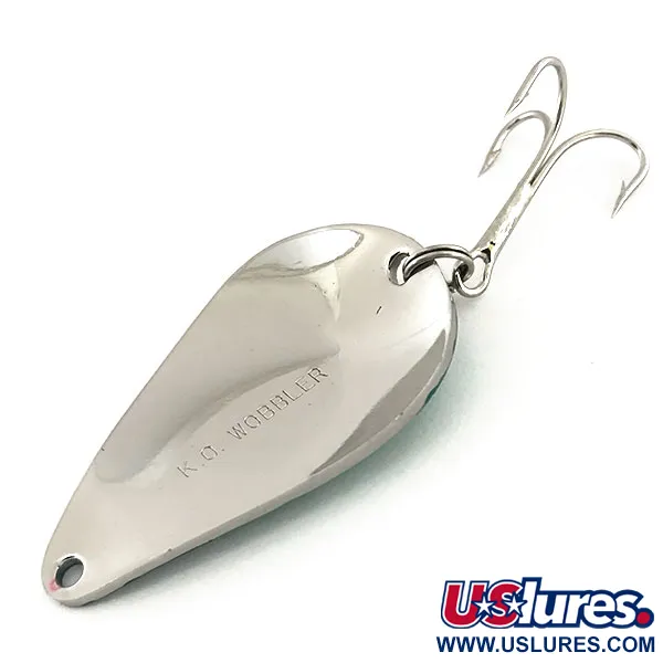 Acme K.O. Wobbler, нікель/зелений, 21 г, блесна коливалка (колебалка) #9134