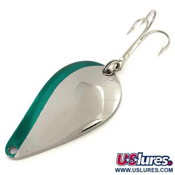 Acme K.O. Wobbler, нікель/зелений, 21 г, блесна коливалка (колебалка) #9134