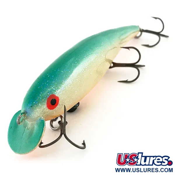  Bill Norman Rip N Ric Jerk, білий/помаранчевий/зелений, 19 г, воблер #9161