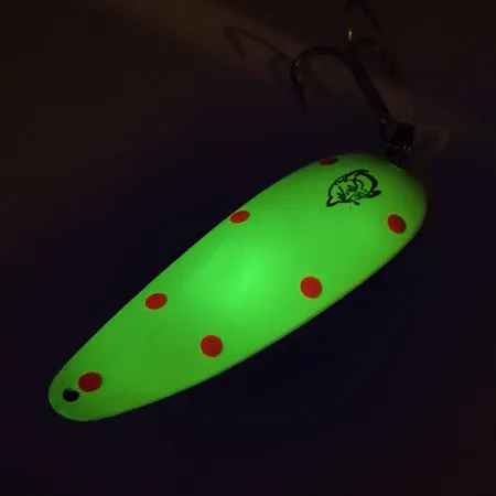 Eppinger Dardevle UV (світиться в ультрафіолеті), жовтий/червоний/нікель, 28 г, блесна коливалка (колебалка) #9163