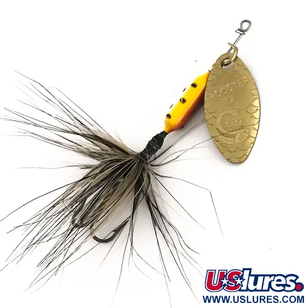 Yakima Bait Worden’s Original Rooster Tail, коричнева форель/золото, 2,6 г, блешня оберталка (вертушка) #9167