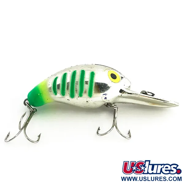 Yakima Bait Fatfish, дзеркальне срібло/зелений/шартрез, 25 г, воблер #9193