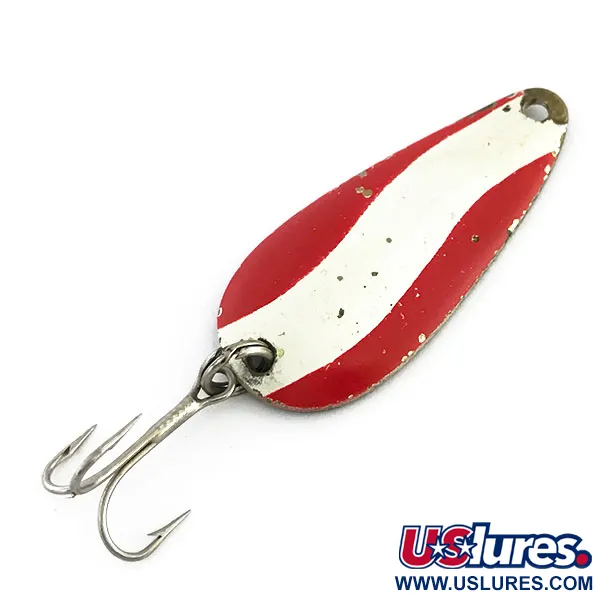 Aeroplane Spinner Aero, червоний/білий/латунь, 8 г, блесна коливалка (колебалка) #9206