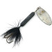 Yakima Bait Worden’s Original Rooster Tail, срібло/чорний, 12 г, блешня оберталка (вертушка) #9211