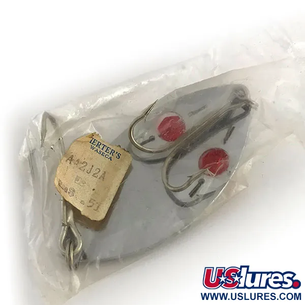  Herter's Glass eye spoon, нікель/червоні очі, 25 г, блесна коливалка (колебалка) #9231