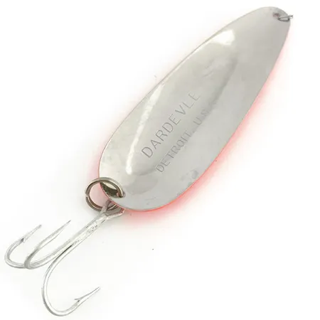 Eppinger Dardevle UV (світиться в ультрафіолеті), яскраво-червоний/чорний/нікель, 28 г, блесна коливалка (колебалка) #9289