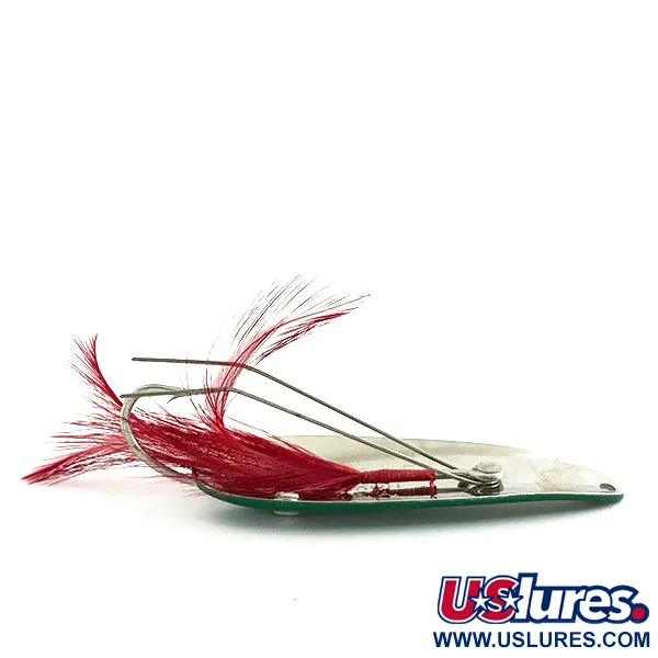 Eppinger Незачіпляйка Dardevle Dardevlet, зелений/білий/нікель, 21 г, блесна коливалка (колебалка) #9290