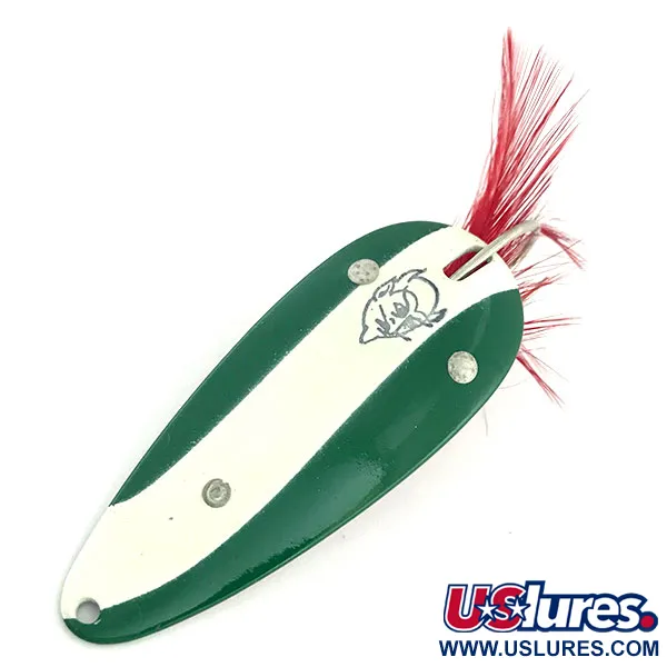 Eppinger Незачіпляйка Dardevle Dardevlet, зелений/білий/нікель, 21 г, блесна коливалка (колебалка) #9290