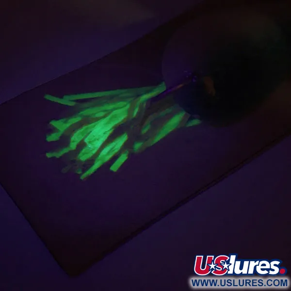 Hydro Lures Незачіпляйка Hydro Spoon UV (світиться в ультрафіолеті), білий/зелений, 17 г, воблер #11916