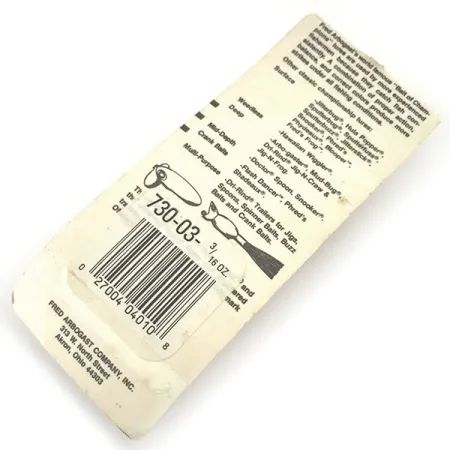 Fred Arbogast Hula Popper, жовтий/червоний, 5 г, воблер #9299