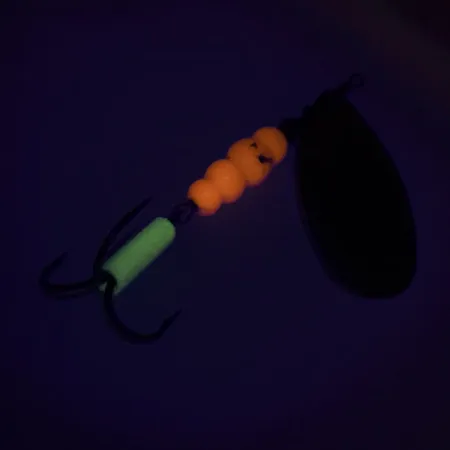 Mepps Aglia 5 UV (світиться в ультрафіолеті), золото, 14 г, блешня оберталка (вертушка) #9322