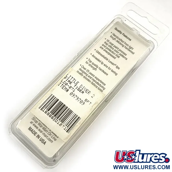 Renegade Lunker Diver UV (світиться в ультрафіолеті), Fire Tiger, 11 г, воблер #9309