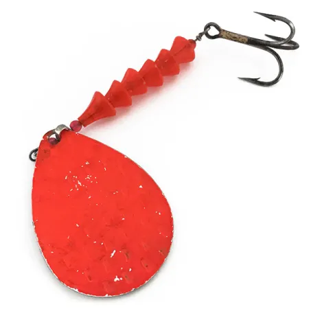 Luhr Jensen Dave Davis UV (світиться в ультрафіолеті), нікель/рожевий, 17 г, блешня оберталка (вертушка) #9336