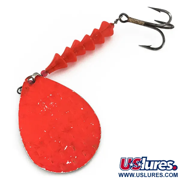 Luhr Jensen Dave Davis UV (світиться в ультрафіолеті), нікель/рожевий, 17 г, блешня оберталка (вертушка) #9336