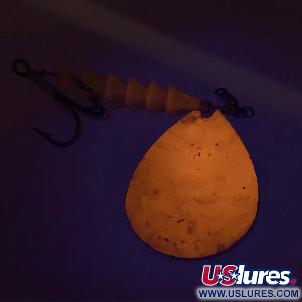 Luhr Jensen Dave Davis UV (світиться в ультрафіолеті), нікель/рожевий, 17 г, блешня оберталка (вертушка) #9336