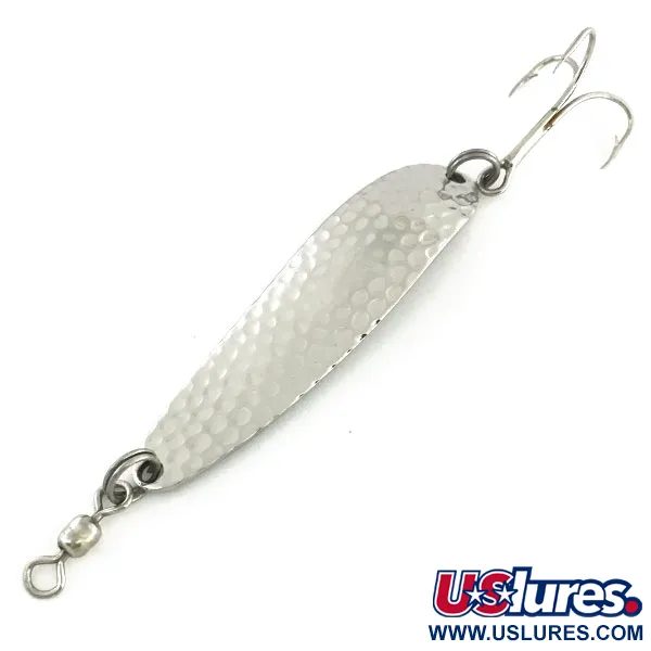 Luhr Jensen Krocodile DIE #4, карбований нікель, 14 г, блесна коливалка (колебалка) #9349