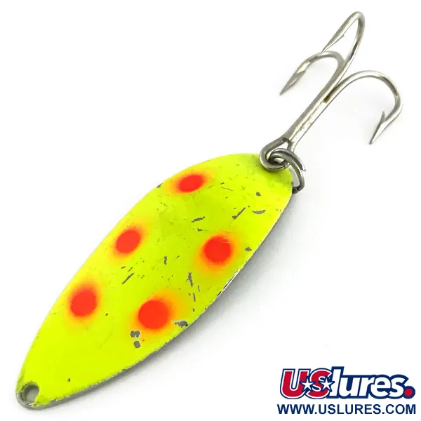 Seneca Little Cleo (Hula Girl), жовтий/червоний/нікель, 21 г, блесна коливалка (колебалка) #9372