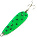 Nebco Aqua Spoon UV (світиться в ультрафіолеті), зелений/нікель, 14 г, блесна коливалка (колебалка) #9392