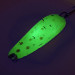 Nebco Aqua Spoon UV (світиться в ультрафіолеті), Шартрез/нікель, 21 г, блесна коливалка (колебалка) #9398