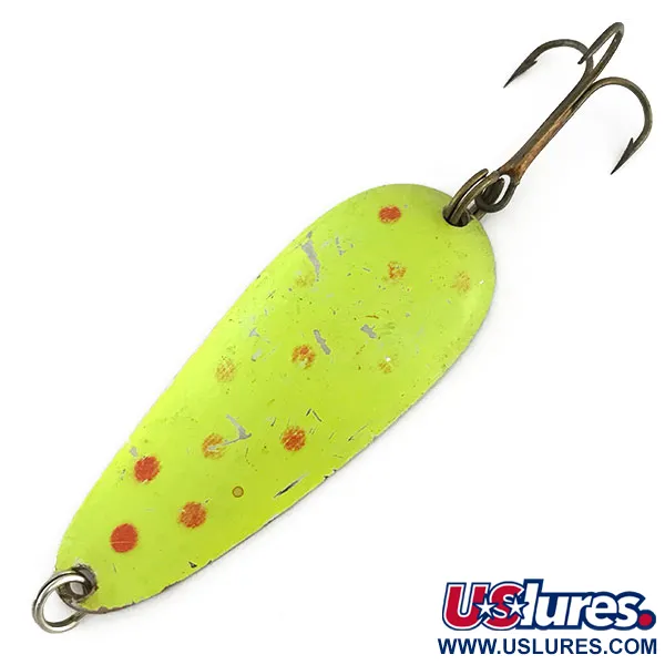 Nebco Aqua Spoon UV (світиться в ультрафіолеті), Шартрез/нікель, 21 г, блесна коливалка (колебалка) #9398