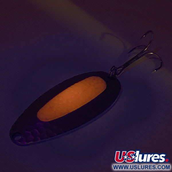  Blue Fox Pixee UV (світиться в ультрафіолеті), Карбоване срібло/помаранчевий, 24 г, блесна коливалка (колебалка) #9399