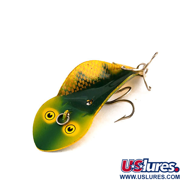  Buck Perry Spoonplug, Frog (жовтий/зелений), 10 г, блесна коливалка (колебалка) #9400