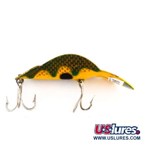Buck Perry Spoonplug, Frog (жовтий/зелений), 10 г, блесна коливалка (колебалка) #9400