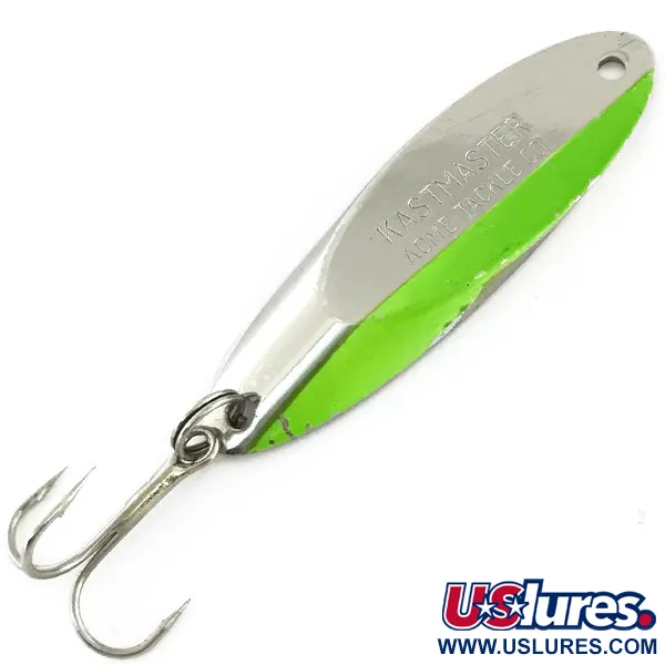 Acme Kastmaster, нікель/зелений, 21 г, блесна коливалка (колебалка) #9403