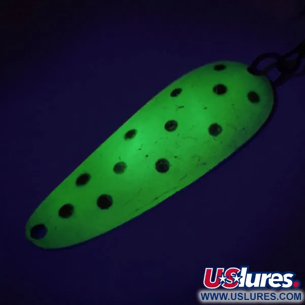 Nebco Aqua Spoon UV (світиться в ультрафіолеті), жовтий/червоний/нікель, 14 г, блесна коливалка (колебалка) #9421