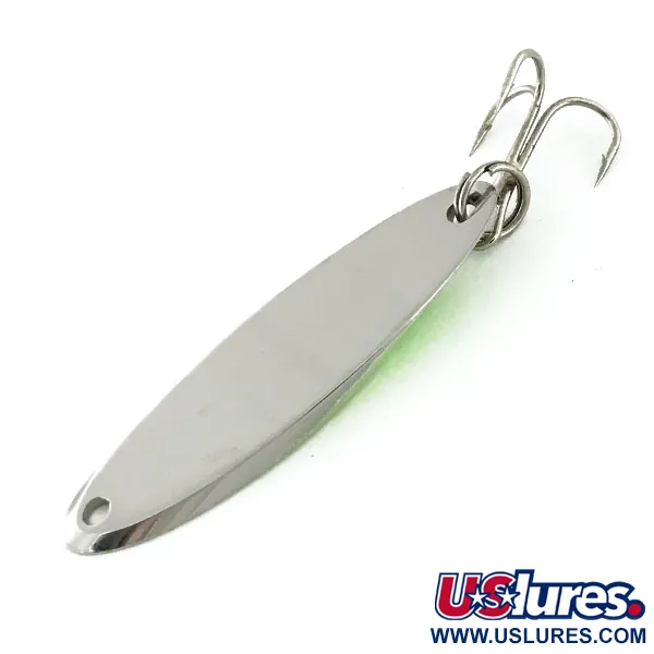 Acme Kastmaster UV (світиться в ультрафіолеті), нікель/зелений, 10,5 г, блесна коливалка (колебалка) #9459