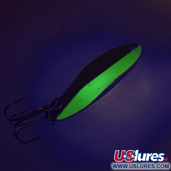 Acme Kastmaster UV (світиться в ультрафіолеті), нікель/зелений, 10,5 г, блесна коливалка (колебалка) #9459