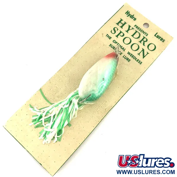 Hydro Lures Незачіпляйка Hydro Spoon, білий/червоний/зелений, 14 г, воблер #9467