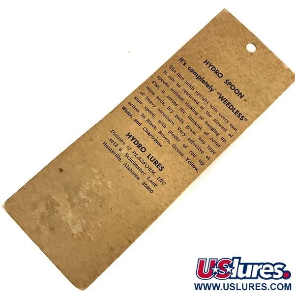 Hydro Lures Незачіпляйка Hydro Spoon, жовтий/чорний, 17 г, воблер #9468