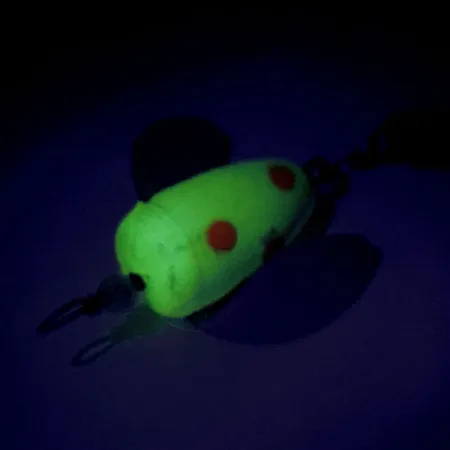 Shur Strike Spin-n-Glo UV (світиться в ультрафіолеті), жовтий/червоний, 3,6 г, блешня оберталка (вертушка) #9479