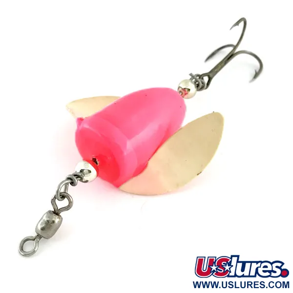 Shur Strike Spin-N-Glo, рожевий/білий, 5 г, блешня оберталка (вертушка) #9480