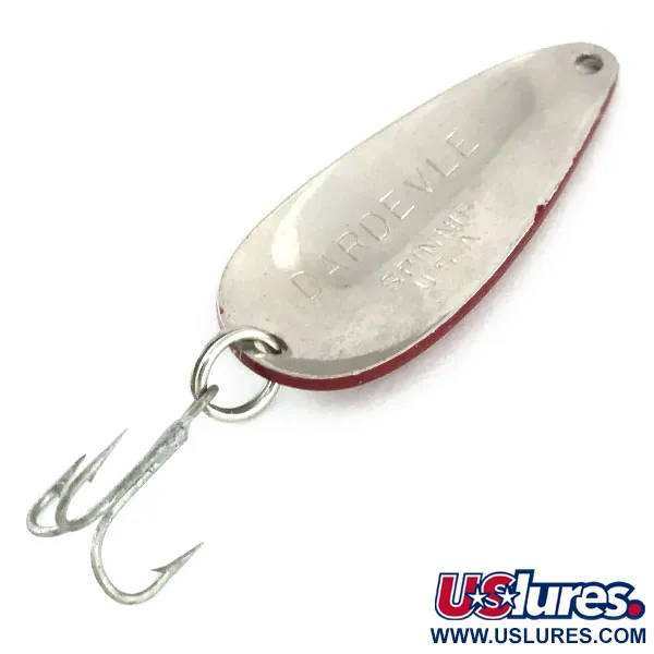 Eppinger Dardevle Spinnie, червоний/білий/нікель, 9 г, блесна коливалка (колебалка) #9490