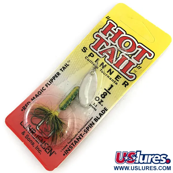  Luhr Jensen Hot Tail, нікель, 3,5 г, блешня оберталка (вертушка) #9498