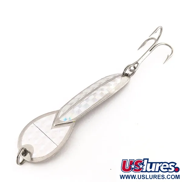  Glen Evans Loco 3, нікель/голограма, 17 г, блесна коливалка (колебалка) #9500