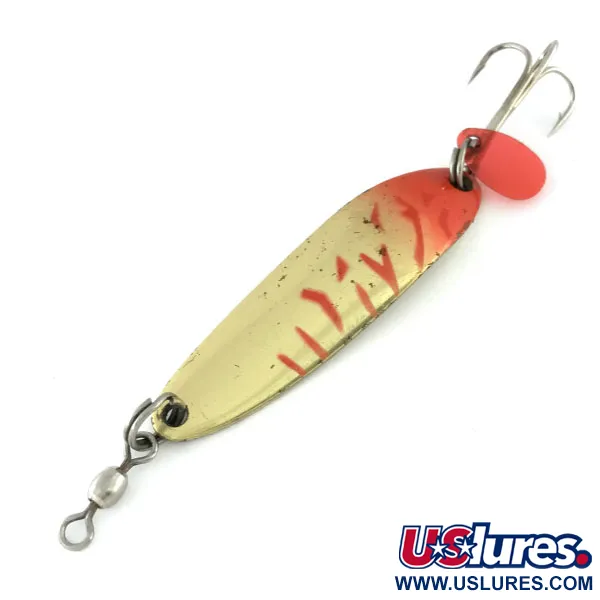 Luhr Jensen Krocodile DIE #3, золото/червоний, 10 г, блесна коливалка (колебалка) #9502